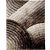 3D 280 Abstract Shaggy Modern Contemporary Area Rug Beige Laruglinens
