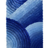 3D 280 Abstract Shaggy Modern Contemporary Area Rug Blue Laruglinens