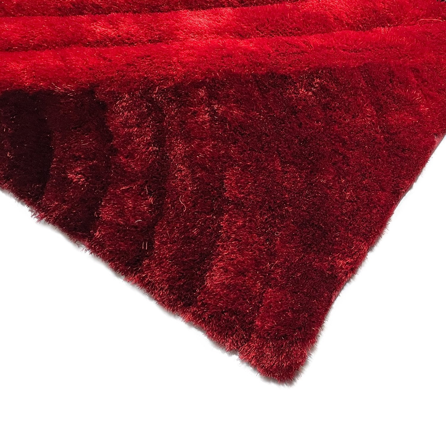 3D 280 Abstract Shaggy Modern Contemporary Area Rug Red Laruglinens