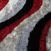 Signature 281 Abstract Shaggy Modern Contemporary Area Rug Red