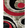 Signature 289 Abstract Shaggy Modern Contemporary Area Rug Red