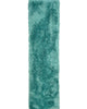 Romance Turquoise Solid Shag Area Rug