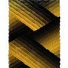 3D 396 Abstract Shaggy Modern Contemporary Area Rug Yellow Laruglinens