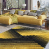 Load image into Gallery viewer, Artistic Lines Black And Yellow Shag Area Rug