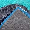 Optima Wild Side Turquoise Blue Shag Area Rug