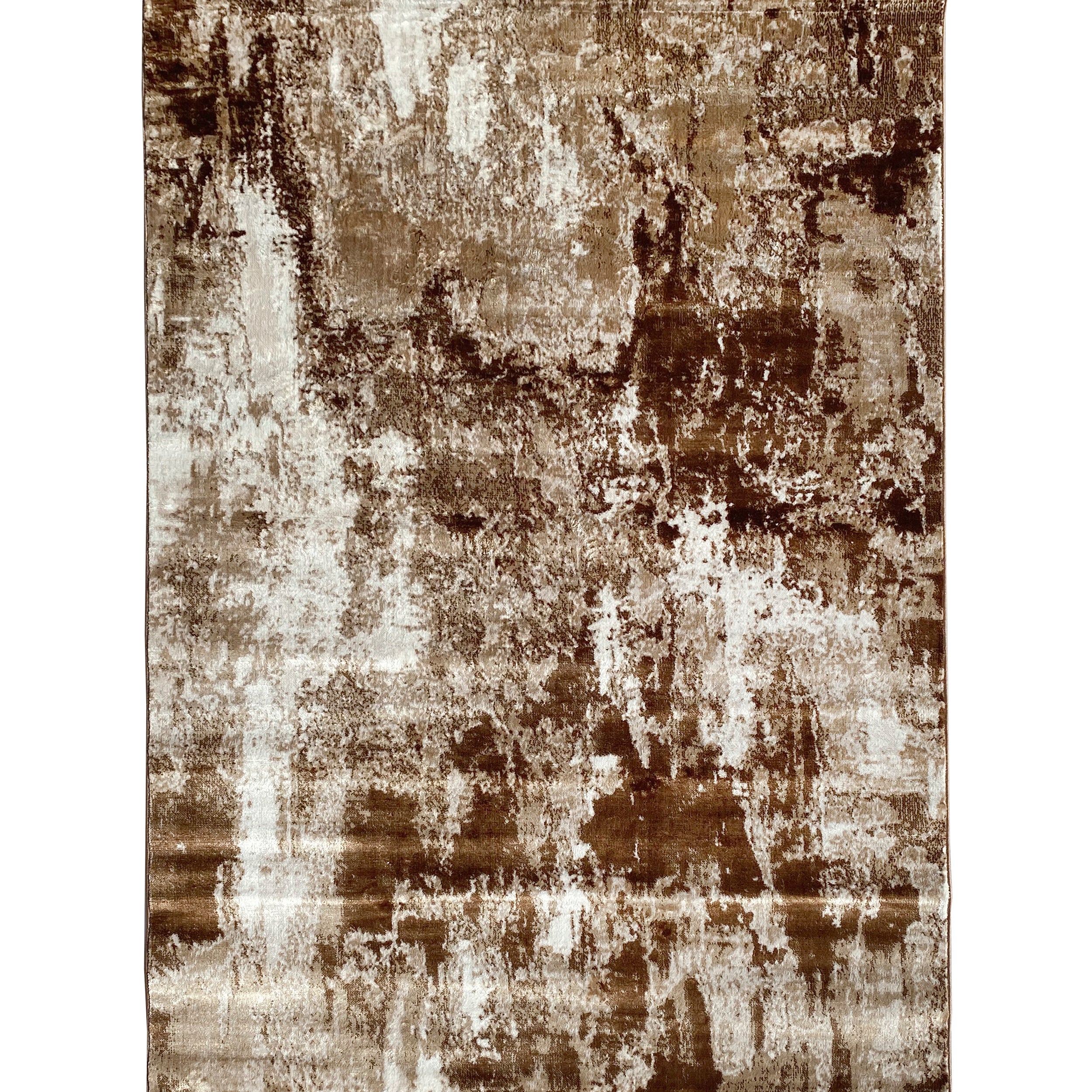 Persian Cream Brown Faded Abstract Area Rug
