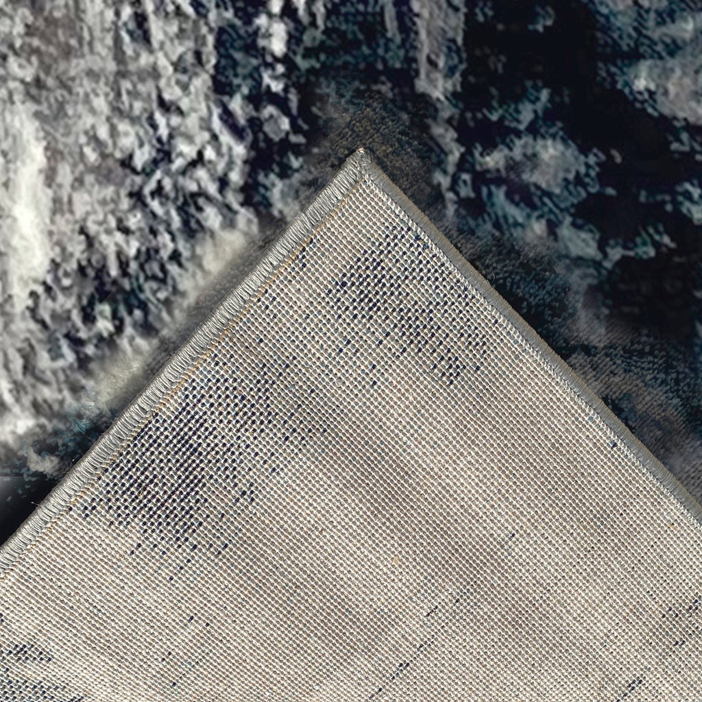 Persian Cream Navy Blue Faded Abstract Area Rug – LA Rug Linens