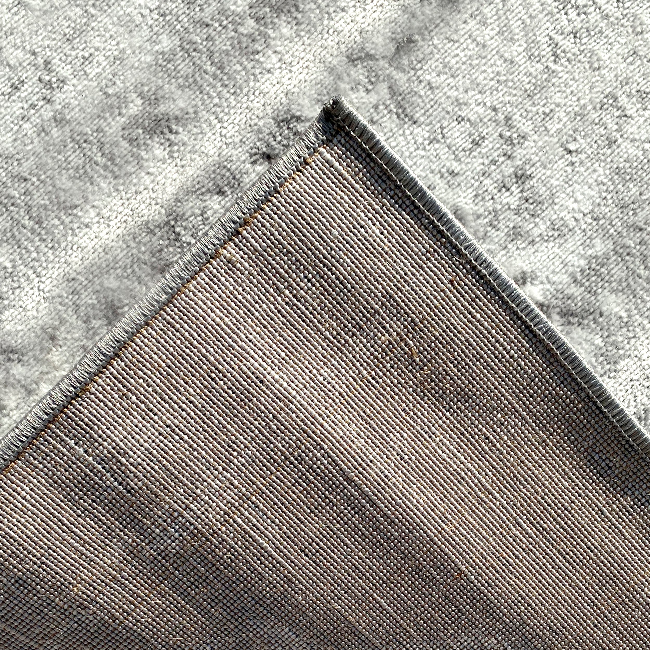 Iranian Gray Distressed Abstract Area Rug
