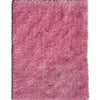 Romance Pink Solid Shag Area Rug