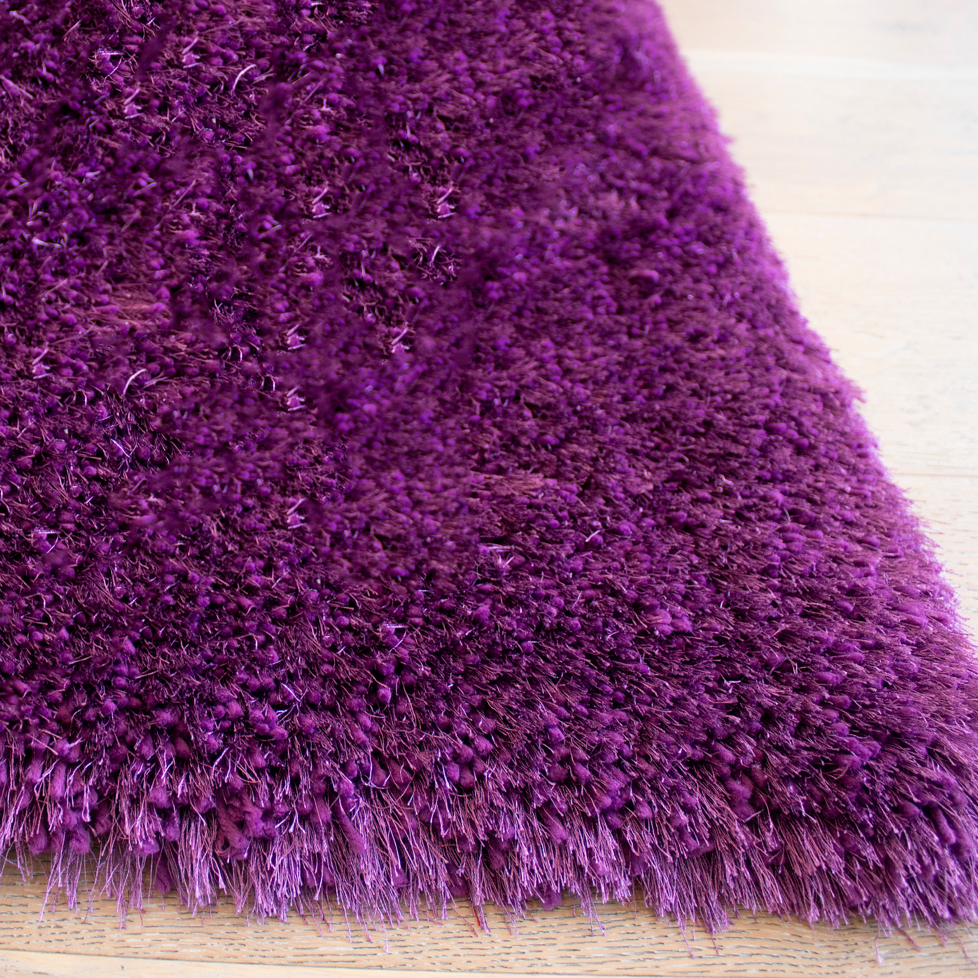 Romance Collection Shag Rug Purple