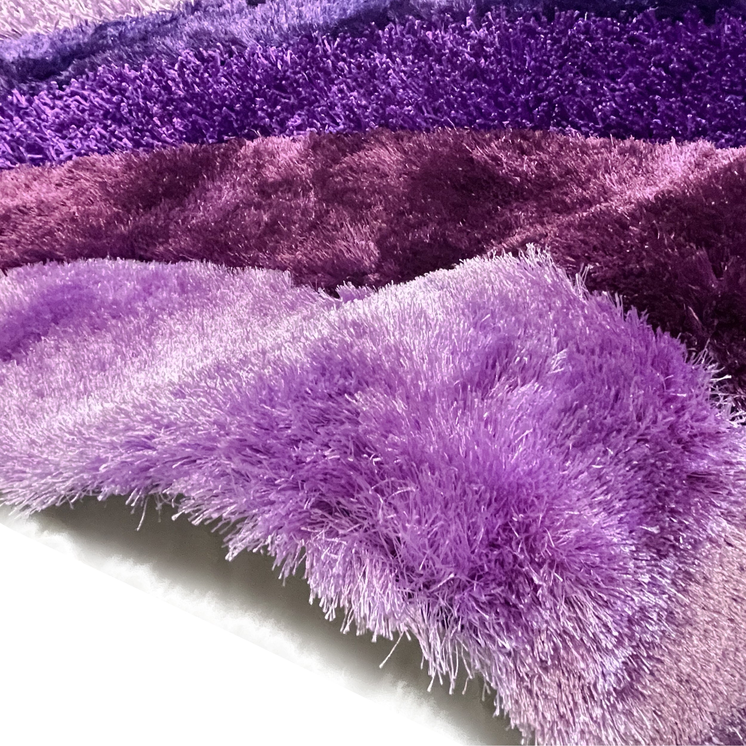Signature Designers Purple Shag Area Rug