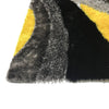 Signature Designers Black And Yellow Shag Area Rug