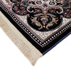 Load image into Gallery viewer, traditional navy blue mosaic area rug. Brand: RugBerry, Collection: Kashan, Shape: Rectangular, Style: Tassel, Pattern: Vintage, Persian, Size: 5 x 7 ft, 8 x 10 ft, 9 x 12, Color: Navy Blue, Material: 100% Polyester Silk, Weave: Machine Made, Thickness: 0.5 inches, Room: Bedroom, Dining Room, Living Room, Hallway, Office, Kitchen, Bathroom, Entryway, Nursery, Kids Room