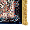 Traditional Navy Blue Oriental Area Rug, Brand: RugBerry, Collection: Kashan, Shape: Rectangular, Style: Tassel, Pattern: Vintage, Persian, Size: 5 x 7 ft, 8 x 10 ft, 9 x 12, Color: Navy Blue, Material: 100% Polyester Silk, Weave: Machine Made, Thickness: 0.5 inches, Room: Bedroom, Dining Room, Living Room, Hallway, Office, Kitchen, Bathroom, Entryway, Nursery, Kids Room