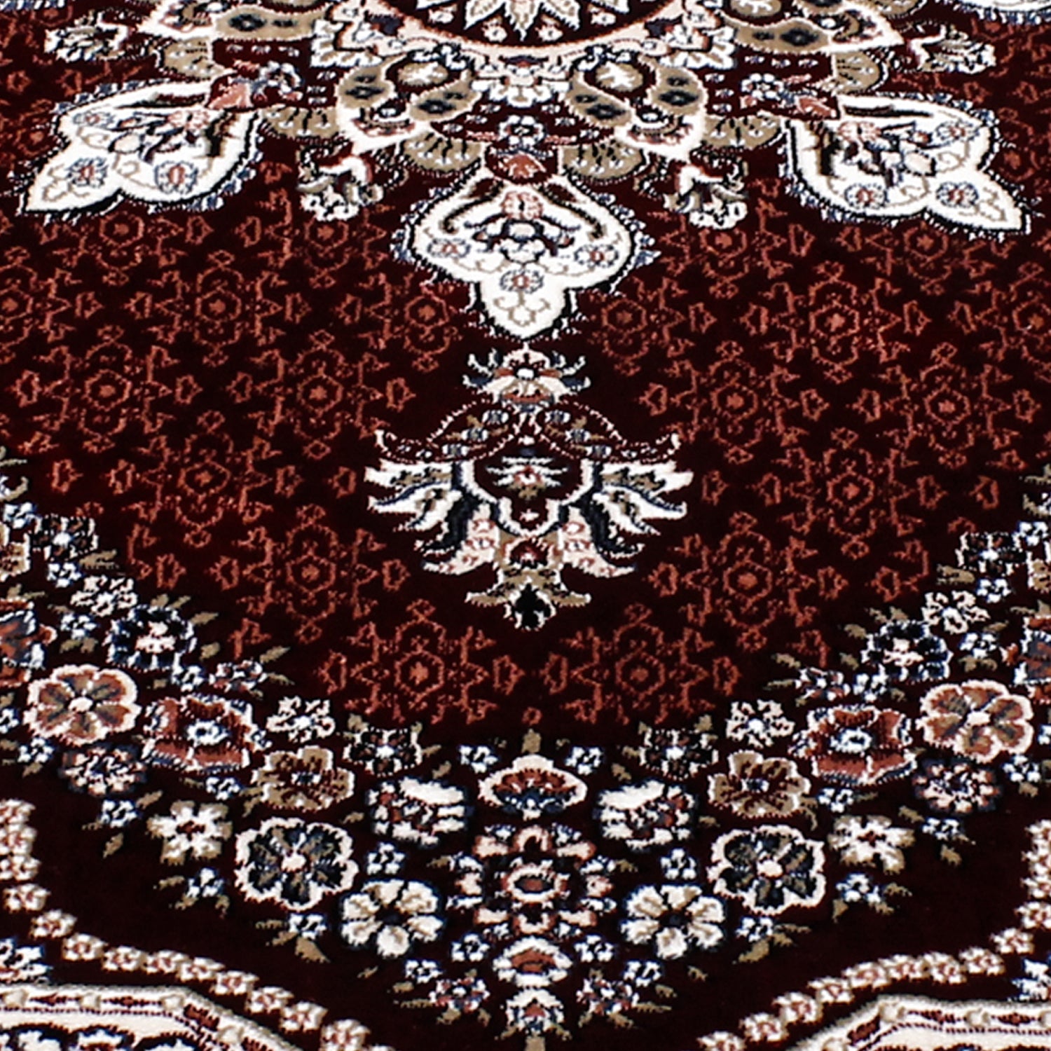 Traditional Red Medallion Area Rug
