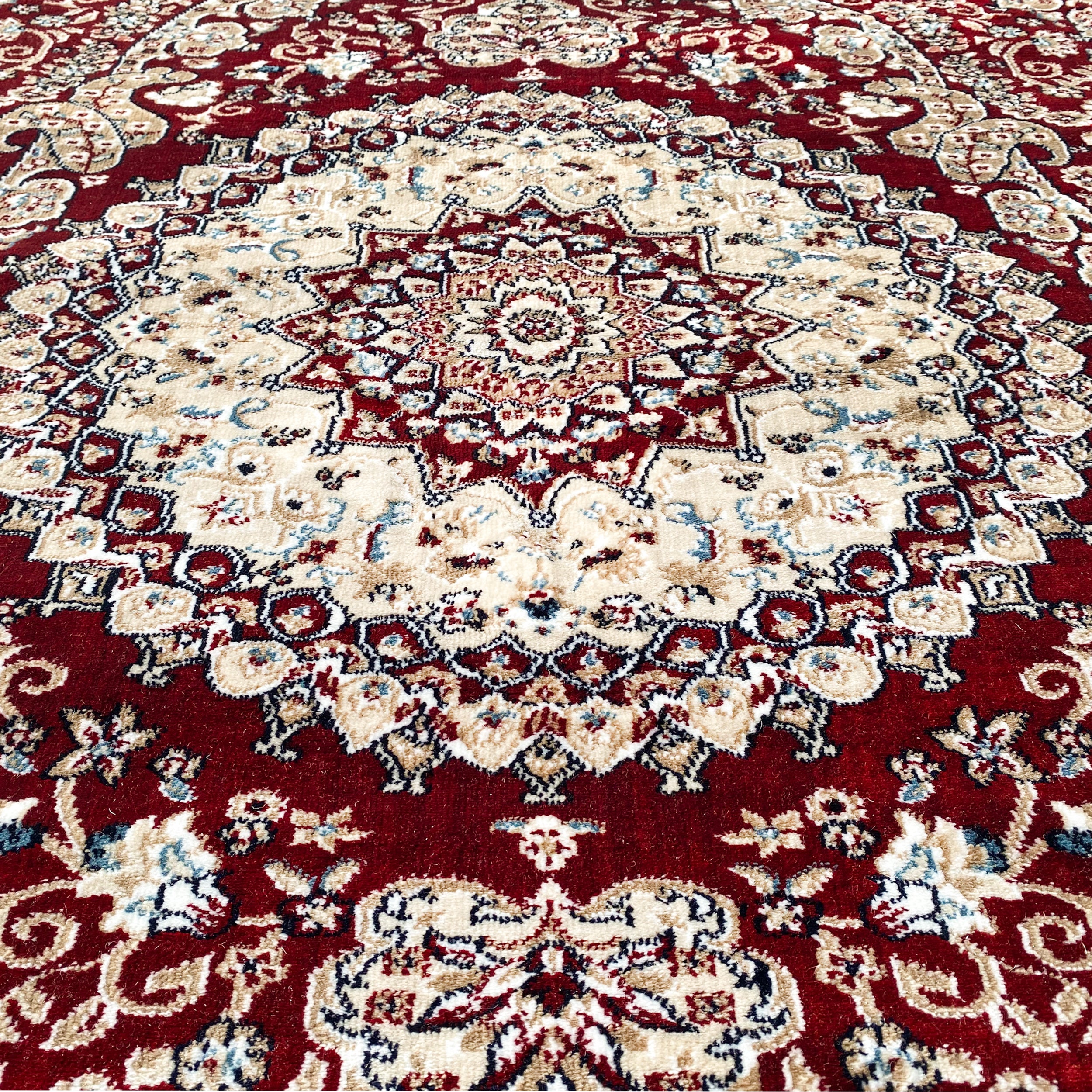 Traditional Red Native Kashan Area Rug