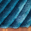 3D 259 Abstract Shaggy Modern Contemporary Area Rug Blue Laruglinens