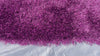 Load and play video in Gallery viewer, Romance Purple Solid Shag Area Rug