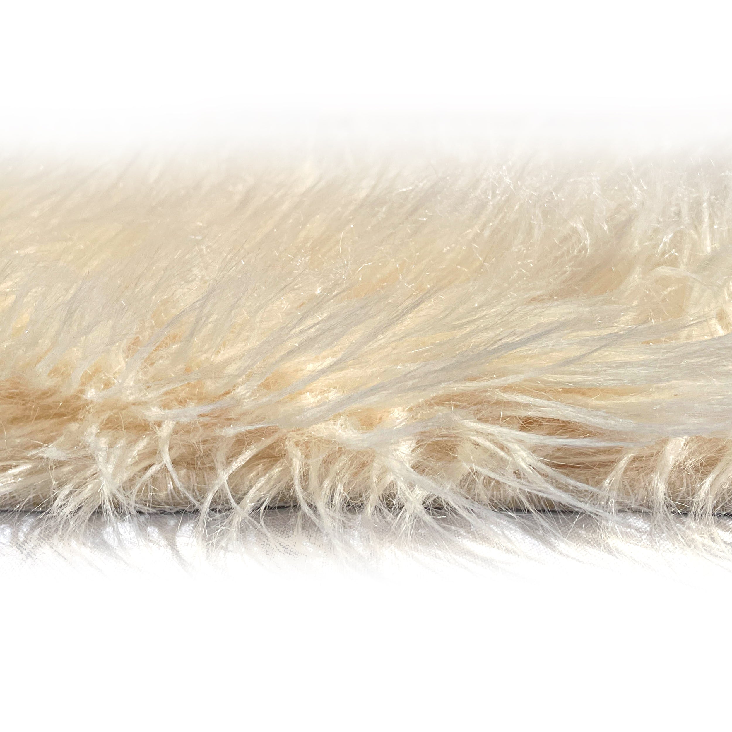 Sheepskin Beige Faux Fur Shag Area Rug